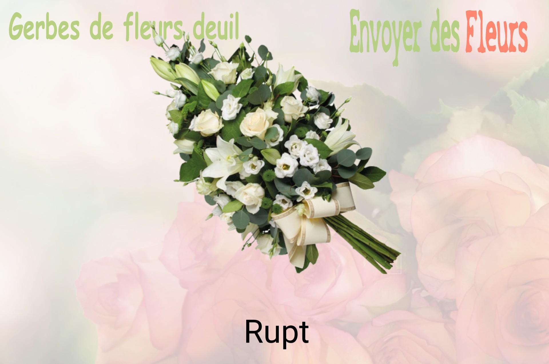 Gerbe de fleurs de deuil livrée à Rupt